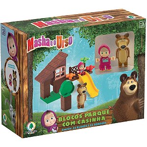 Cenario tematico (playset) masha e o urso parque casinha - monte libano (unidade)