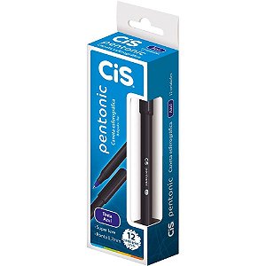 Caneta esferografica cis pentonic 0,7mm azul - sertic (cx.c/12)