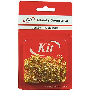 Alfinete seguranca n.00 dourado - kit (ct.c/100)