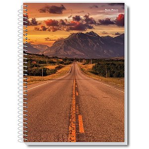 Caderno 10x1 capa dura new 200fls. - pauta branca (pct.c/03)