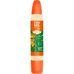 Cola escolar gel 2 bicos 30g. - leonora (cx.c/24)