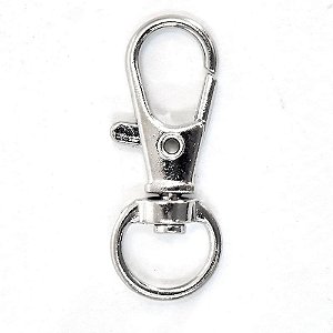 Artesanato mosquetao 32mm niquelado - kit (pct.c/10)