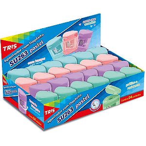 Apontador com deposito tris su-263 pastel (s) - summit (dp.c/24)