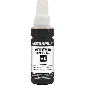 Refil de tinta epson comp. 664 preto 100ml. - masterprint (unidade)