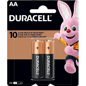 Pilha alcalina pequena aa 12 blisters x 2 un. - duracell (caixa)