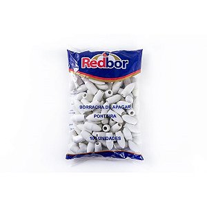 Borracha ponteira branca 100 - red bor (pct.c/100)