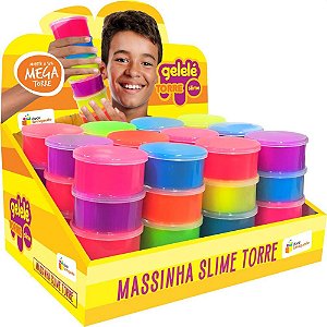 Slime gelele torre tradicional 196g. - doce brinquedo (dp.c/12)