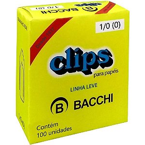 Clipe galvanizado aco 1/0 linha leve c/100 unid. - bacchi (pct.c/10)