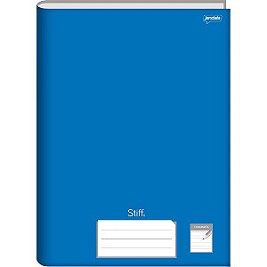 Caderno caligrafia capa dura stiff 1/4 96fls. brochura azul - jandaia (pct.c/05)