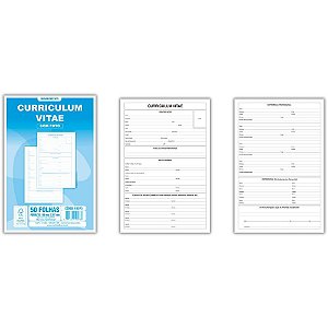 Impresso administrativo curriculum 50 folhas 199x297mm - animativa (pct.c/05)