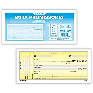Impresso talao nota promis.mini 50f.65x145 am - animativa (pct.c/20)