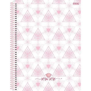 Caderno 01x1 capa dura rosa rose 80f - animativa (pct.c/04)