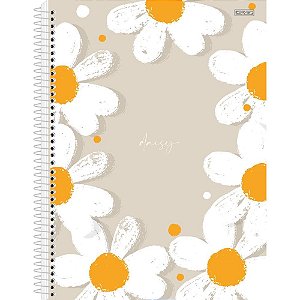 Caderno 01x1 capa dura daisy 80f - animativa (pct.c/04)
