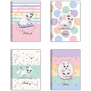 Caderno brochura 1/4 capa dura sissi 48f - animativa (pct.c/10)