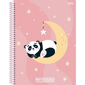 Caderno espiral 1/4 capa dura my friend 80f - animativa (pct.c/10)