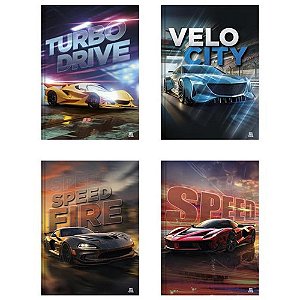 Caderno brochurao capa dura silver tuning 80f - animativa (pct.c/05)