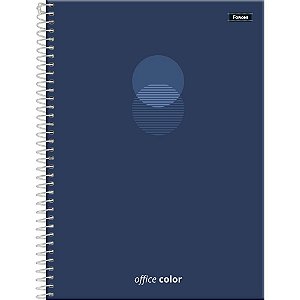 Caderno 01x1 capa dura office color  80f - foroni (pct.c/04)
