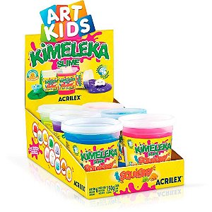 Slime kimeleka squishy 150g sortido - acrilex (cx.c/06)