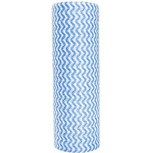 Pano multiuso 21x29cm azul c/25unidades - powermaid (rolo)