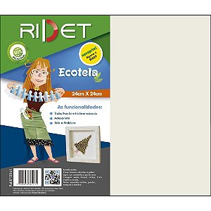 Tela painel para pintura ecotela em folhas 24x24cm - ridet (unidade)
