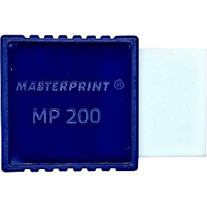 Borracha branca mp-200 com capa azul - masterprint (cx.c/24)
