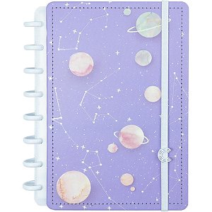 Caderno inteligente a5 purple galaxy by gocase 80fls - caderno inteligente (unidade)