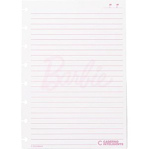 Caderno inteligente refil a5 by barbie pautado 90g 50fls - caderno inteligente (pacote)