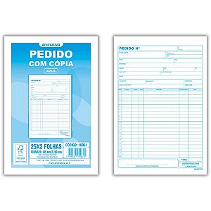 Impresso talao de pedido 1/18 2 vias 25 folhas 137x207 - animativa (pct.c/20)