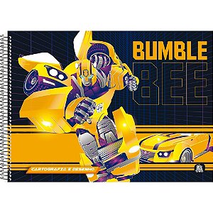 Caderno desenho univ capa dura transformers 60f - animativa (pct.c/05)