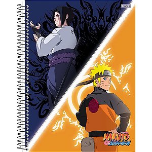 Caderno 10x1 capa dura naruto 160f - animativa (pct.c/04)