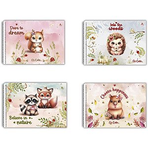 Caderno desenho univ capa dura so cute 60fls. - animativa (pct.c/05)