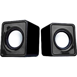 Caixa de som p/ computador letron flow 3w usb/p3 pt - leonora (unidade)