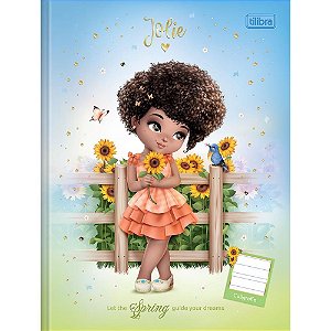 Caderno caligrafia capa dura jolie 40fls. brochura vert. - tilibra (pct.c/05)