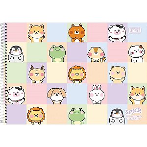 Caderno desenho univ capa dura spice espiral 80fls. - tilibra (pct.c/04)