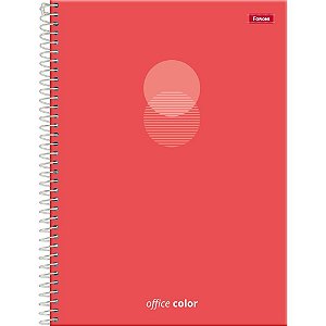 Caderno 10x1 capa dura office color 160f - foroni (pct.c/04)