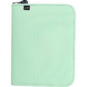 Fichario com ziper sweet verde c/estojo+div 96fls - acp (unidade)