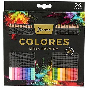 Lapis de cor redondo norma premium 24 cores - maxcril (unidade)