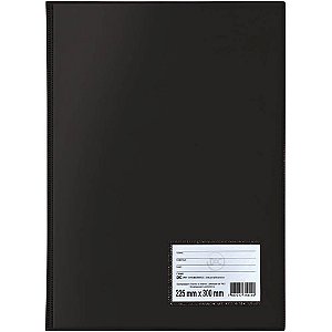 Pasta catalogo a4 10 env. finos preta - dac (pct.c/10)