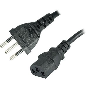 Cabo de forca tripolar 10a 1.2m - flex (unidade)