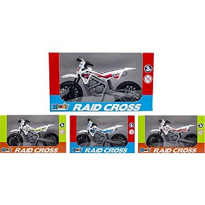 Moto raid cross 21,2x6,5x12,3cm (s) - kendy brinquedos (unidade)