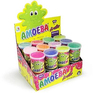 Slime amoeba brilho 110g (s) - asca toys (dp.c/12)