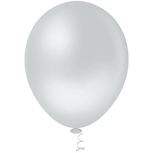 Balao 9 liso cinza gran festa - riberball (pct.c/50)