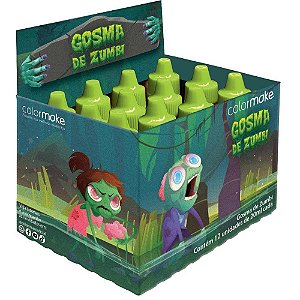 Pintura facial gosma zumbi 20ml. - colormake (dp.c/12)