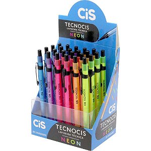 Lapiseira 0.5mm tecno cis neon cores sort. - sertic (dp.c/24)
