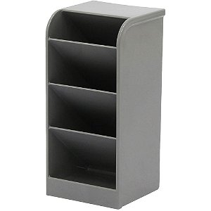 Acessorio para mesa organizador diagonal cinza - maxcril (unidade)