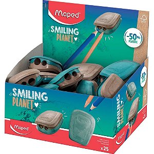 Apontador com deposito 2 furos pulse smiling planet - maped (dp.c/25)