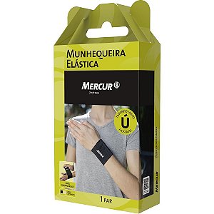 Produto ergonomico munhequeira elast.ajust.preta - mercur (unidade)