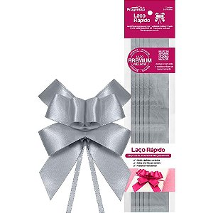 Laco pronto liso 22mmx44cm cetim prata - fitas progresso (pct.c/05)