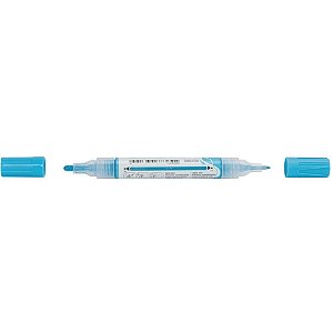 Pincel marcador artesanato multimark s/p azul com 6 - faber-castell (estojo)