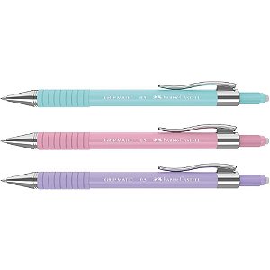 Lapiseira 0.5mm grip matic colors (sortido) - faber-castell (cx.c/10)